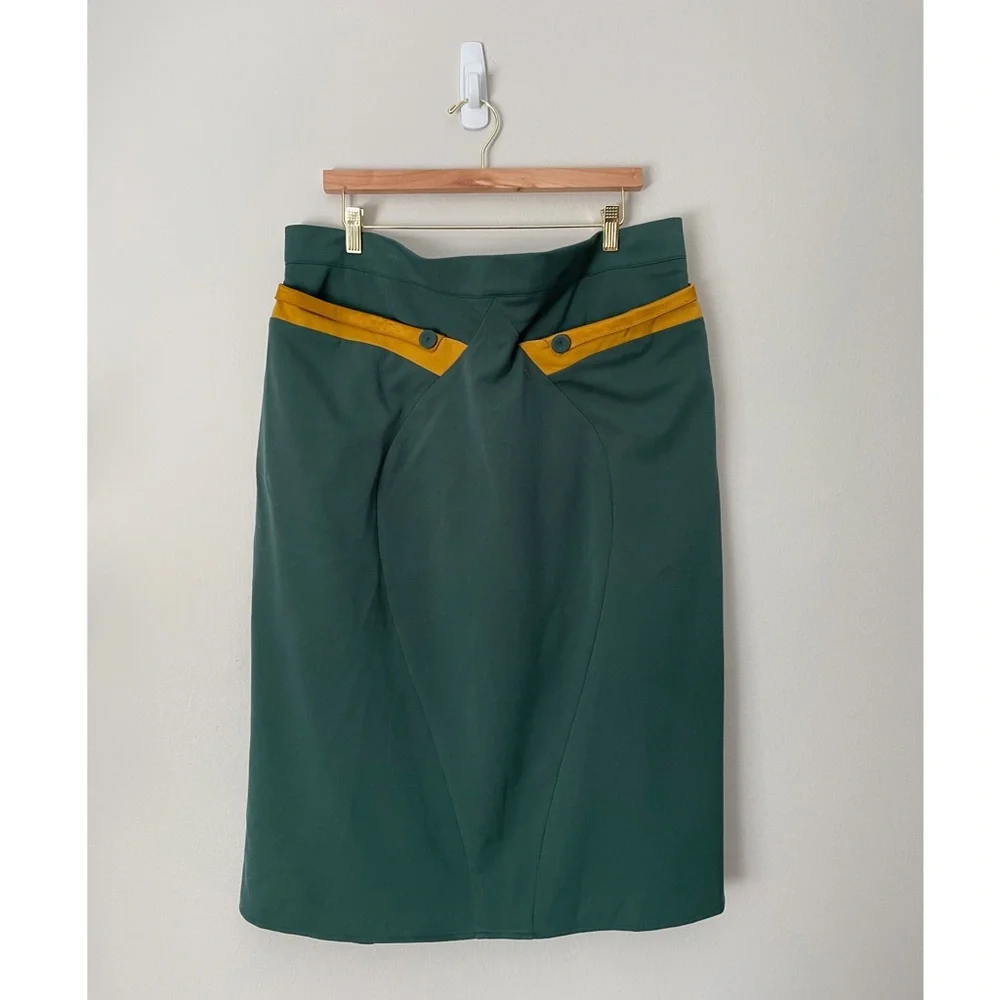 Miss Candyfloss 1950’s Style Forest Green Pin Up Pencil Skirt